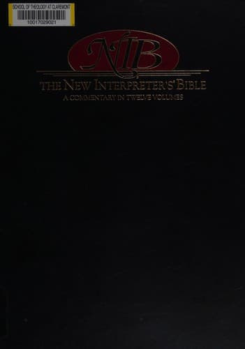 Tapa de New interpreter's Bible