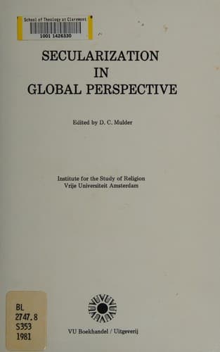 Tapa de Secularization in global perspective