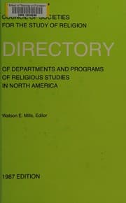 Tapa de Directory of departments and programs of religious studies in North America