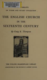 Tapa de The English church in the sixteenth century