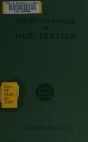 Tapa de A short grammar of Old Persian