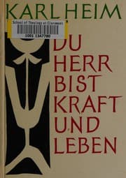 Tapa de Du Herr bist Kraft und Leben