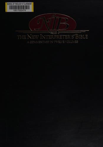 Tapa de New interpreter's Bible
