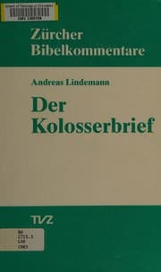 Tapa de Der Kolosserbrief