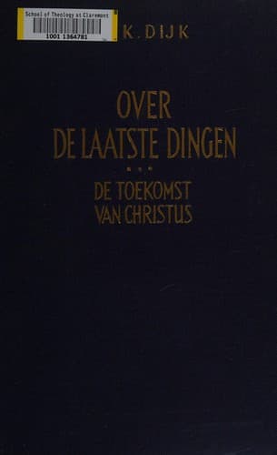 Tapa de De toekomst van Christus