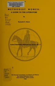 Tapa de Methodist women--a guide to the literature