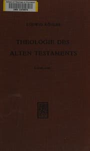 Tapa de Theologie des Alten Testaments