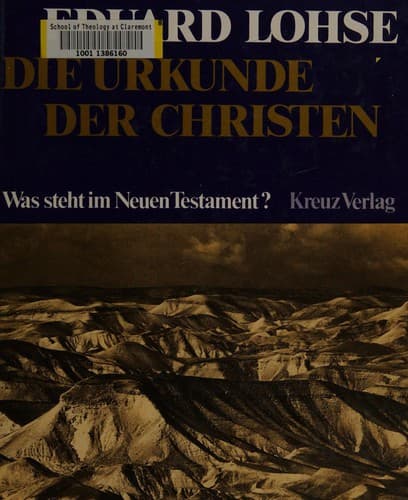 Tapa de Die Urkunde der Christen