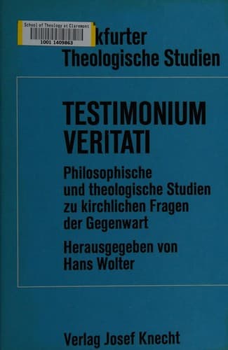 Tapa de Testimonium veritati