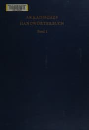 Tapa de Akkadisches Handworterbuch