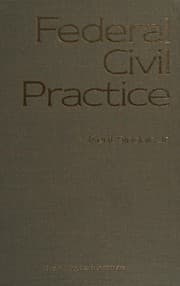 Tapa de Federal civil practice