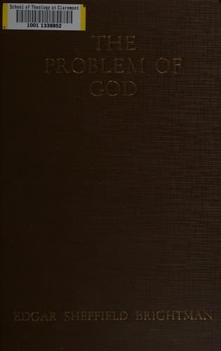 Tapa de The problem of God