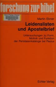 Tapa de Leidenslisten und Apostelbrief