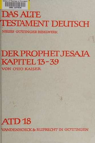 Tapa de Der Prophet Jesaja