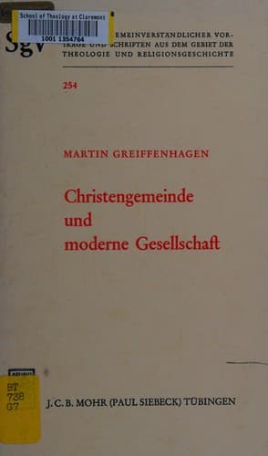 Tapa de Christengemeinde und moderne Gesellschaft