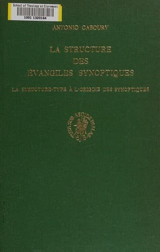 Tapa de La structure des évangiles synoptiques
