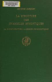 Tapa de La structure des évangiles synoptiques