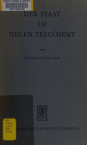 Tapa de Der Staat im Neuen Testament