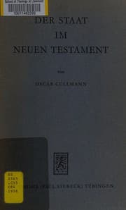 Tapa de Der Staat im Neuen Testament