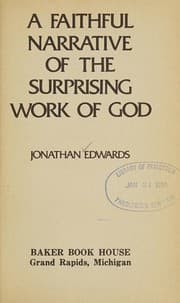 Tapa de A faithful narrative of the surprising work of God