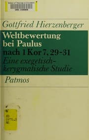 Tapa de Weltbewertung bei Paulus nach 1 Kor 7, 29-31