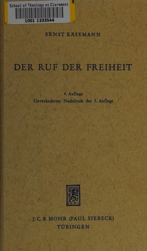 Tapa de Der Ruf der Freiheit