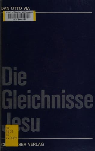 Tapa de Die Gleichnisse Jesu