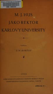 Tapa de M.J. Hus jako rektor Karlovy university