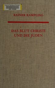 Tapa de Das Blut Christi und die Juden