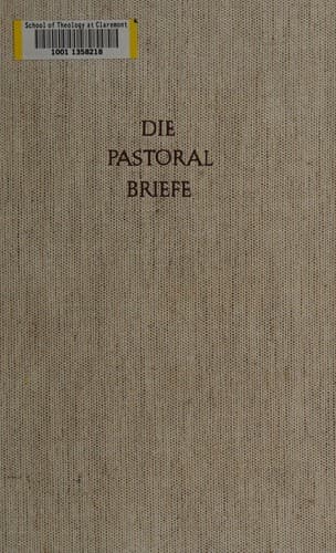 Tapa de Die Pastoralbriefe