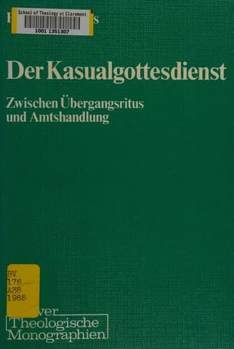Tapa de Der Kasualgottesdienst