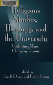 Tapa de Religious studies, theology, and the university