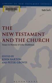 Tapa de The New Testament and the church