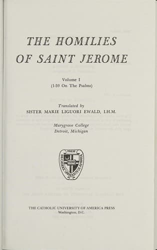 Tapa de The homilies of Saint Jerome