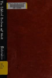 Tapa de The biblical doctrine of work