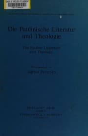 Tapa de Die paulinische Literatur und Theologie =
