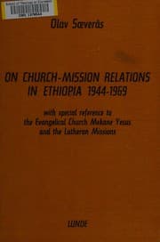 Tapa de On church-mission relations in Ethiopia 1944-1969