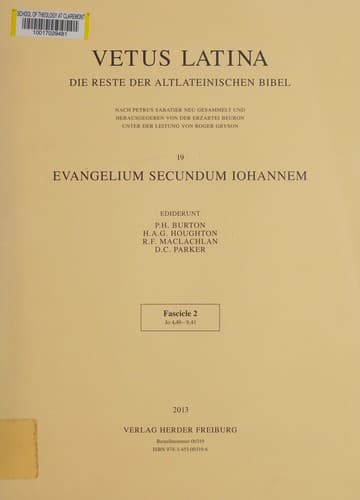 Tapa de Vetus Latina