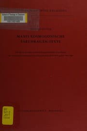 Tapa de Manis Kosmogonische Šābuhragān-Texte