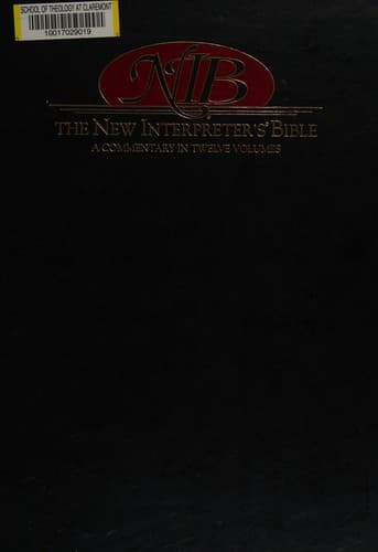 Tapa de The new interpreter's Bible