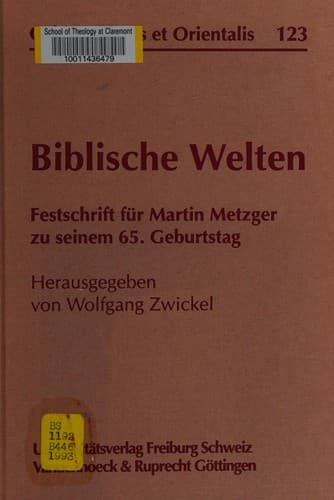 Tapa de Biblische Welten