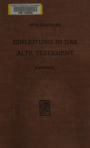 Tapa de Einleitung in das Alte Testament