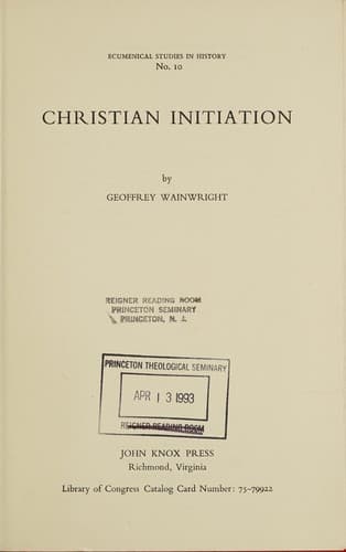 Tapa de Christian initiation.