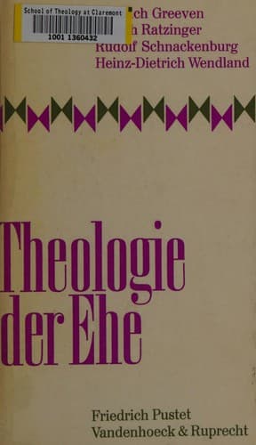 Tapa de Theologie der Ehe