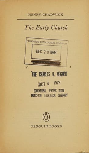 Tapa de The early Church
