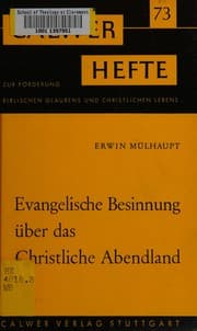 Tapa de Evangelische Besinnung über das Christliche Abendland