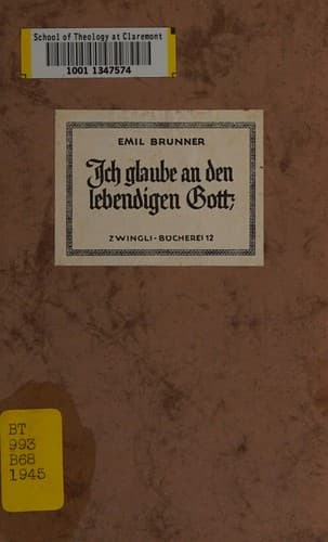 Tapa de Ich glaube an den lebendigen Gott