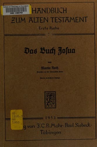 Tapa de Das Buch Joshua
