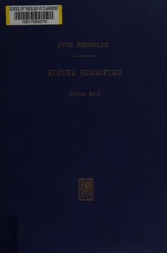 Tapa de Kleine Schriften