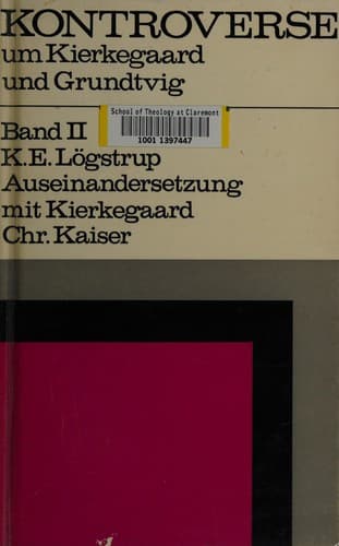 Tapa de Auseinandersetzung mit Kierkegaard